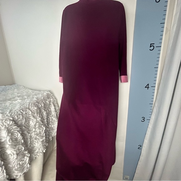 JC‎ Penney Red/Pink/White Colorblock Fleece Robe 12 Misses - Picture 4 of 9